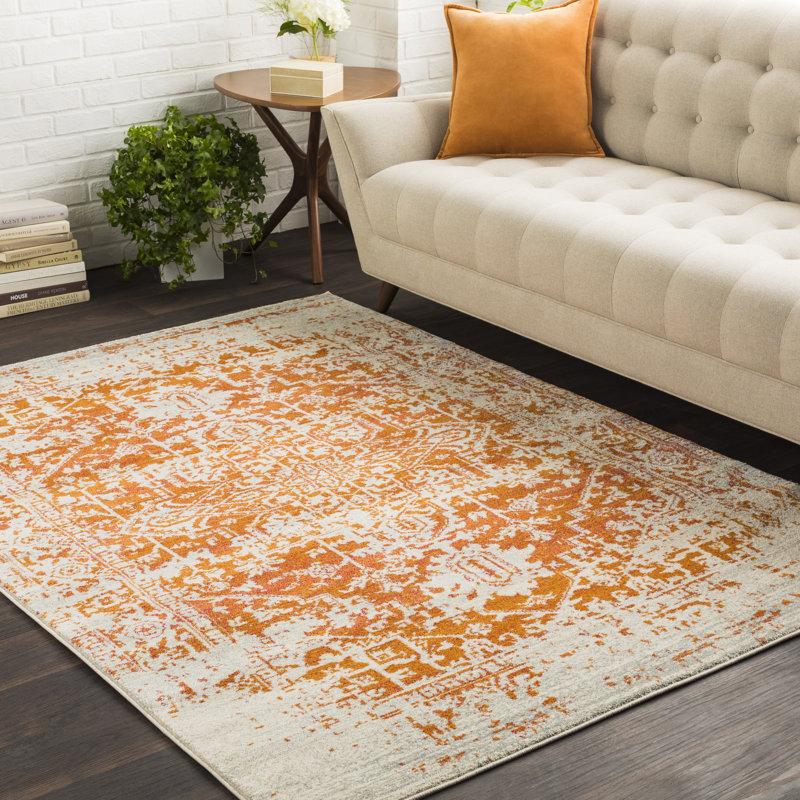 Mistana™ Hillsby Burnt Orange/Beige Area Rug & Reviews Wayfair.ca
